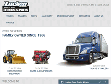 Tablet Screenshot of luckentrucks.net