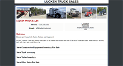 Desktop Screenshot of luckentrucks.com