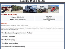 Tablet Screenshot of luckentrucks.com